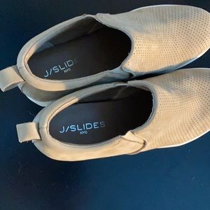JSlides slip on Calf length shoes